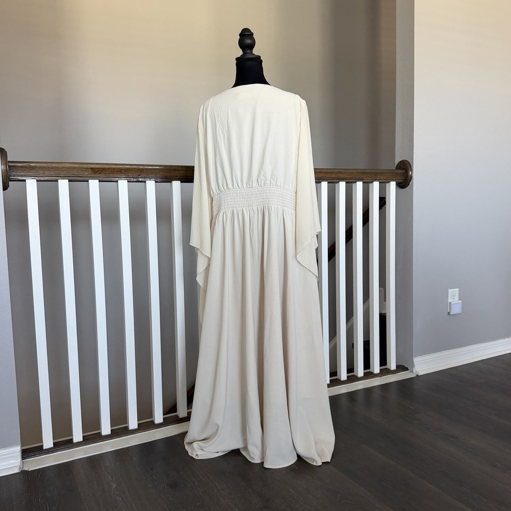Scarlet Darkness NWT Renaissance Victorian Dress 2XL Beige Festival Milkmaid - Picture 5 of 13